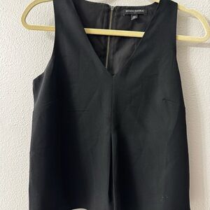 Banana Republic Black V-Neck Sleeveless Shell Top